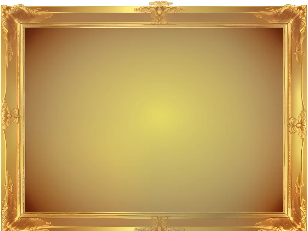 golden frame png transparent