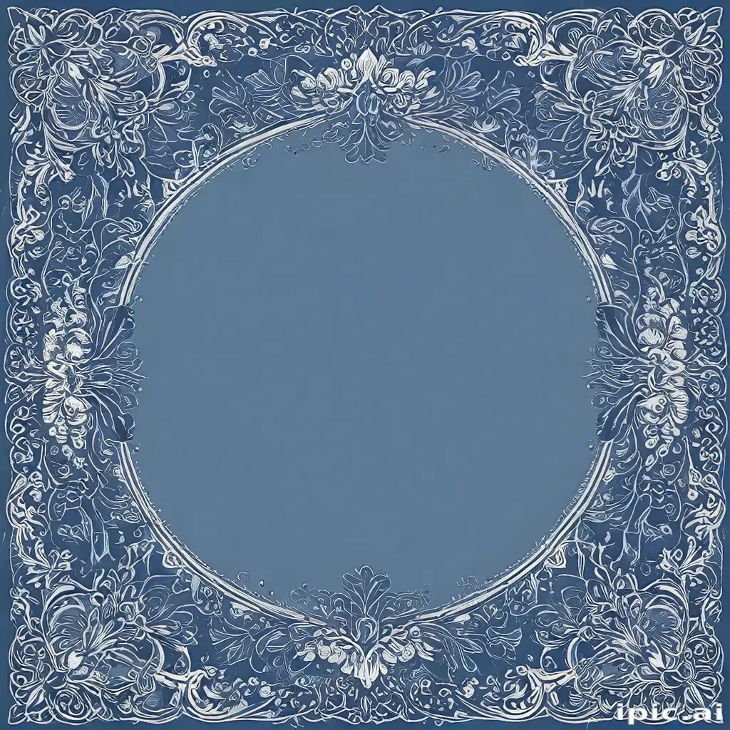 blue border design