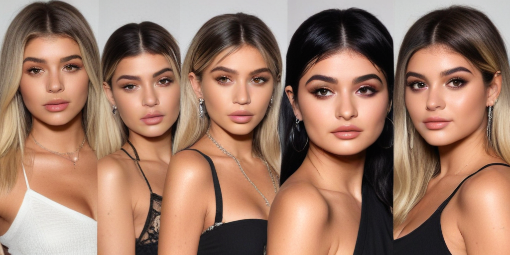 hailey bieber kylie jenner selena gomez