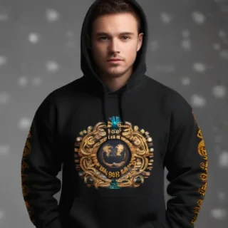 black hoodie mockup png