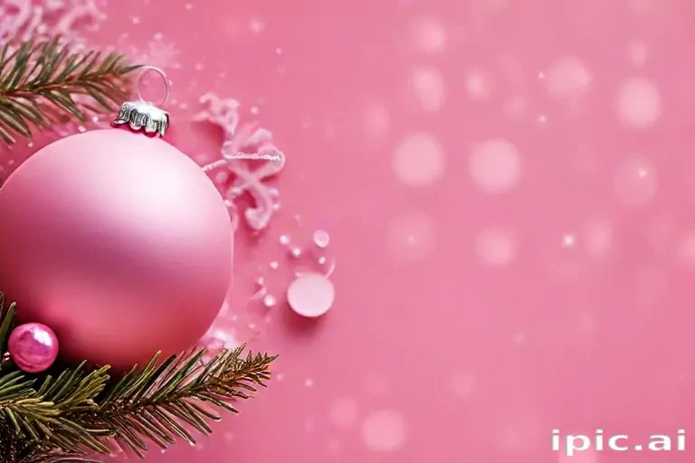 pink christmas desktop wallpaper