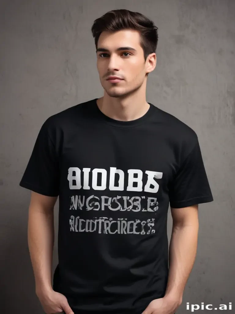 black t shirt mockup free