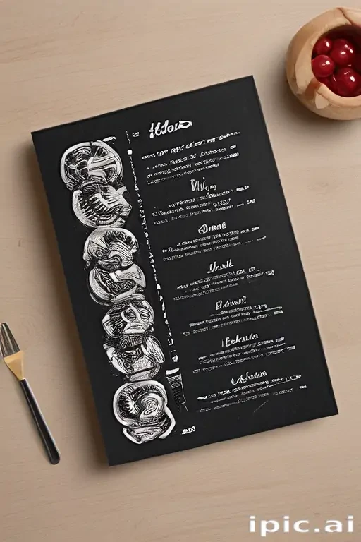 menu mock up