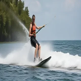water skiing