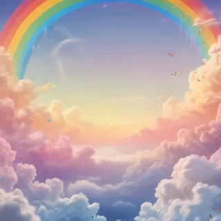 cute rainbow background