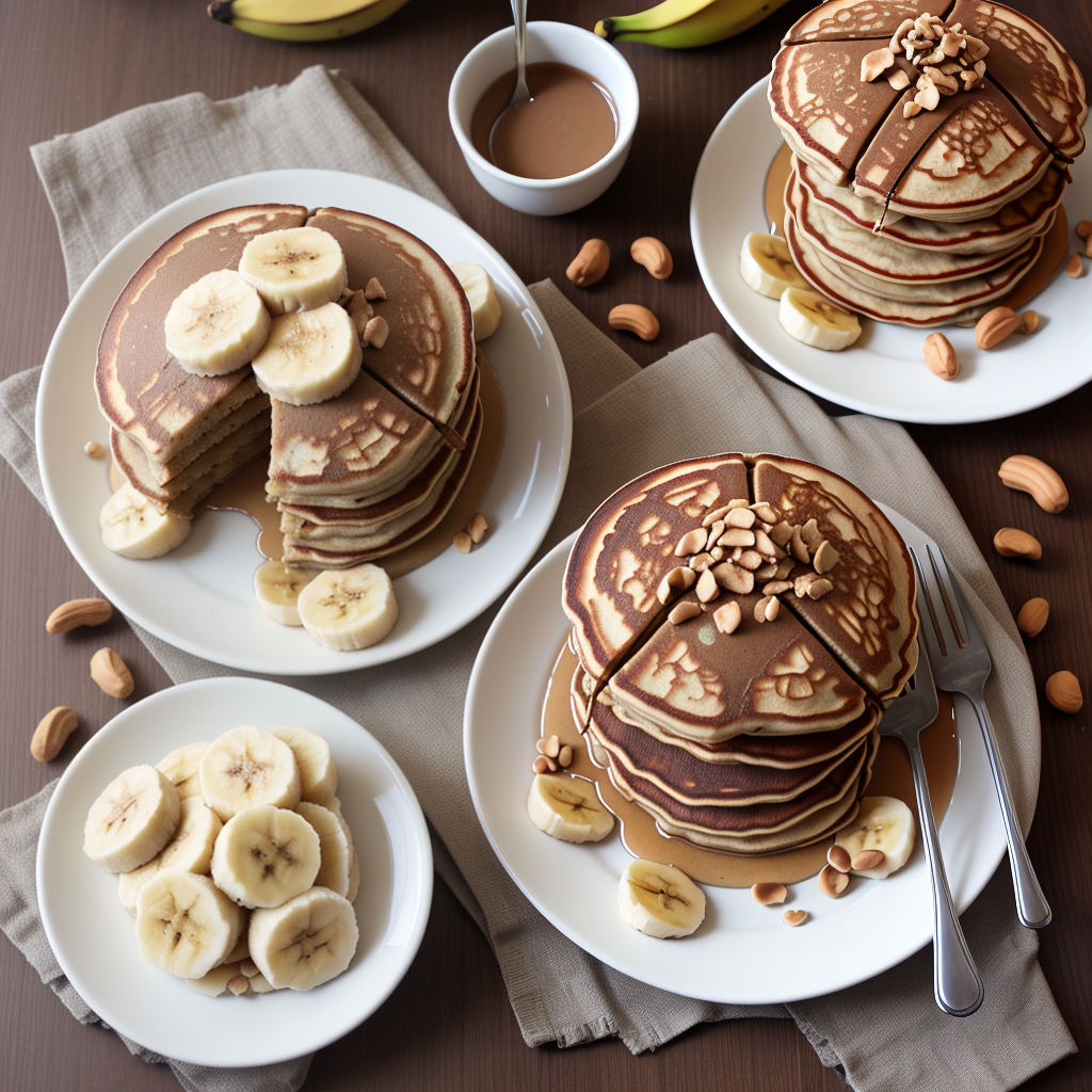 peanut butter and banana pancakes