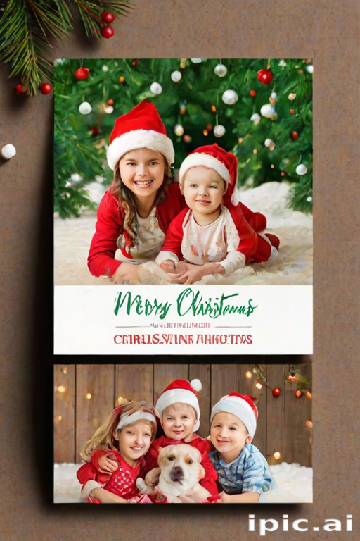 christmas card template psd
