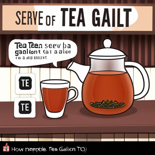 how many people does a gallon of tea serve