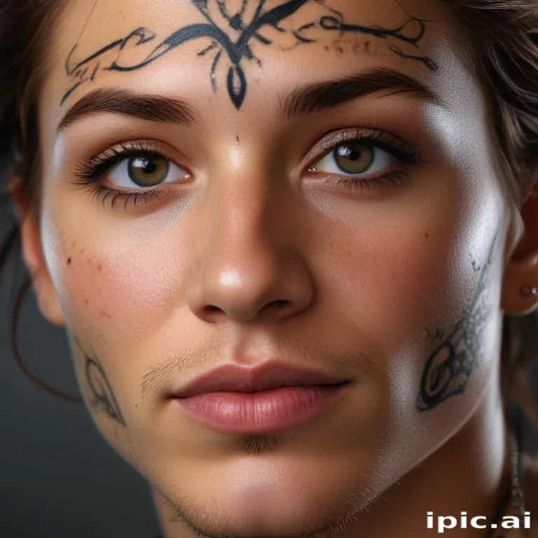 face tattoo png