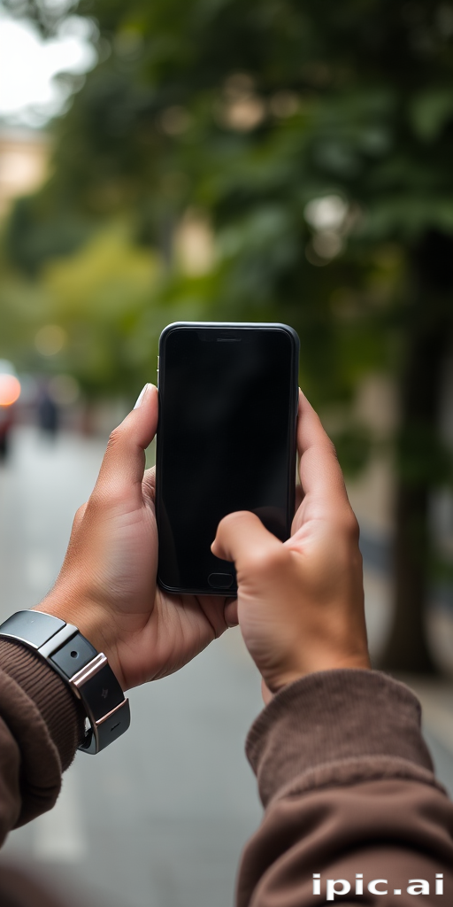 person holding phone