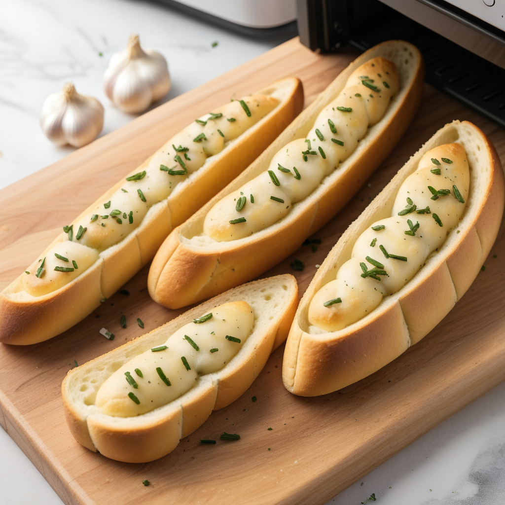 air fryer frozen garlic bread