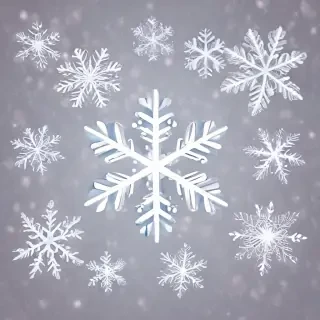 snowflakes clipart transparent background