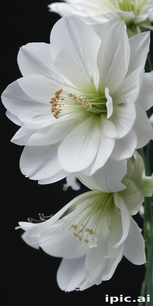 transparent white flower