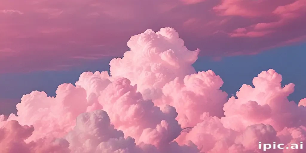 aesthetic pink clouds