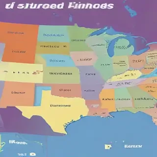 united states map with state names
