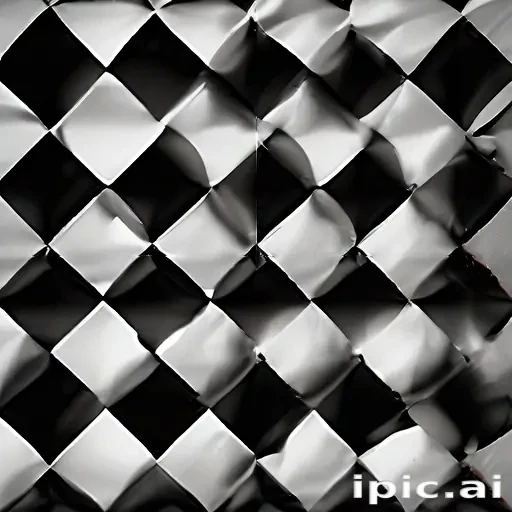 black and white checkered background