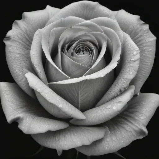 rose with black and white background