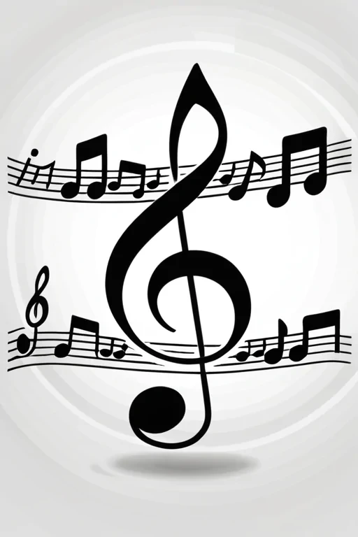 music notes transparent background