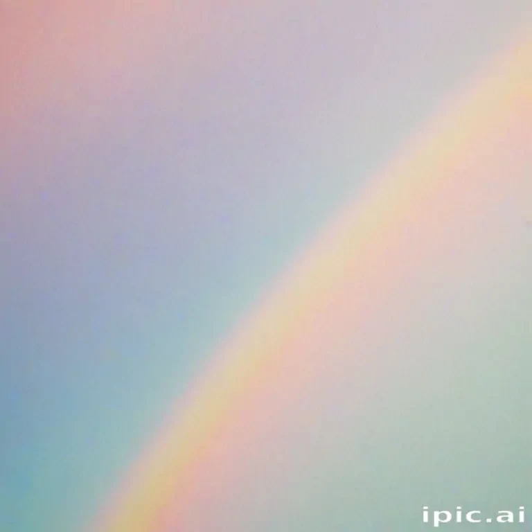 pastel coloured rainbow