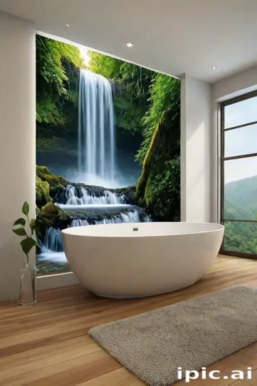 water fall wall paper
