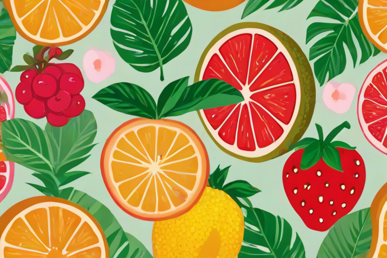 aesthetic fruit background