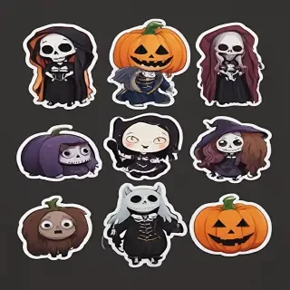 halloween stickers png