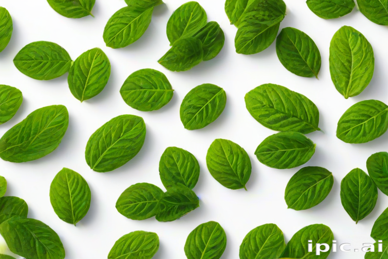 green on white background