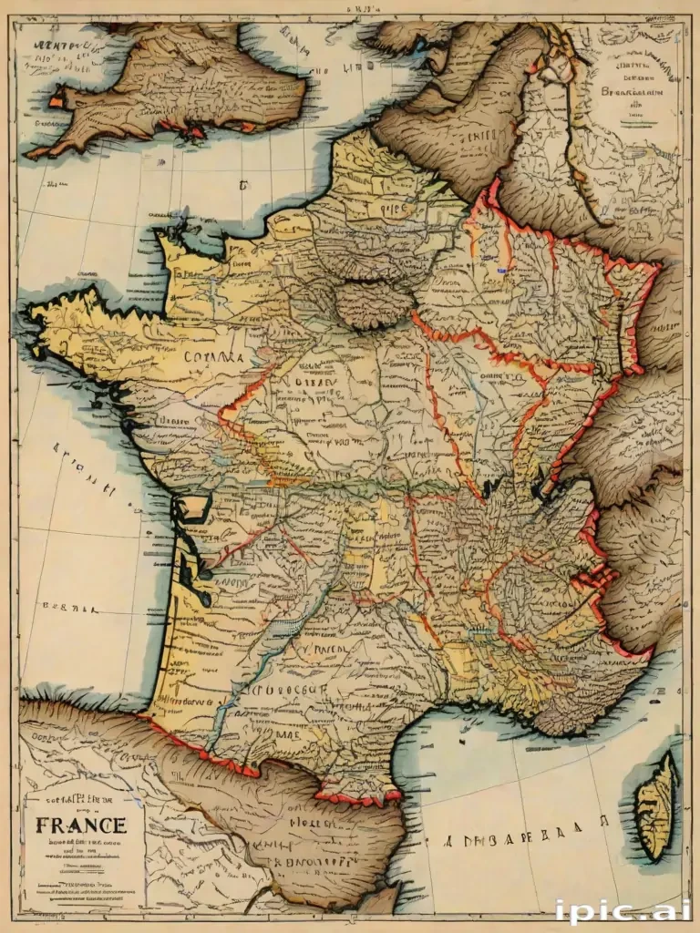 map of france