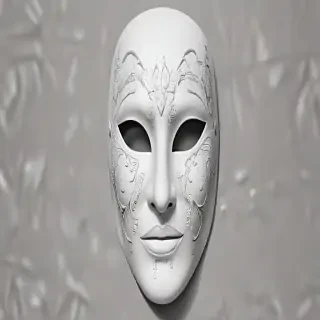 drawing of a mask