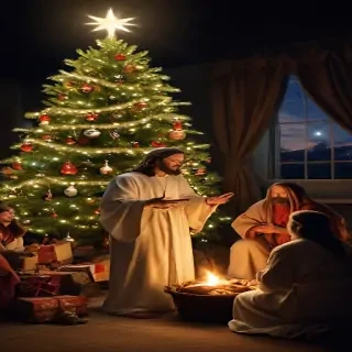 jesus at christmas images