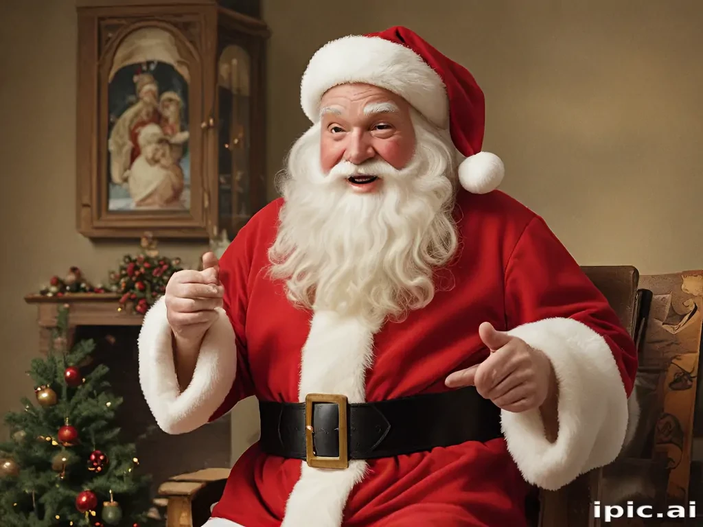 images of vintage santa