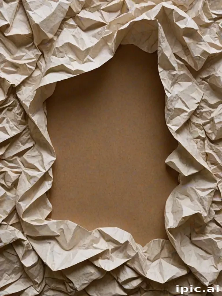 crumpled up paper
