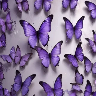 purple butterflies