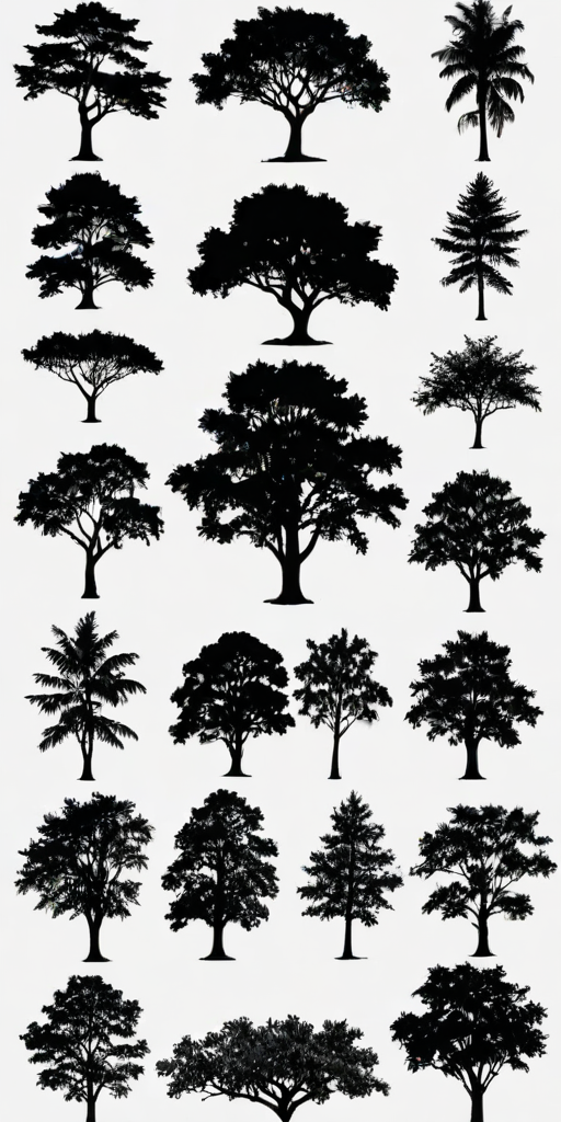trees silhouette png