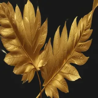 gold leaves png