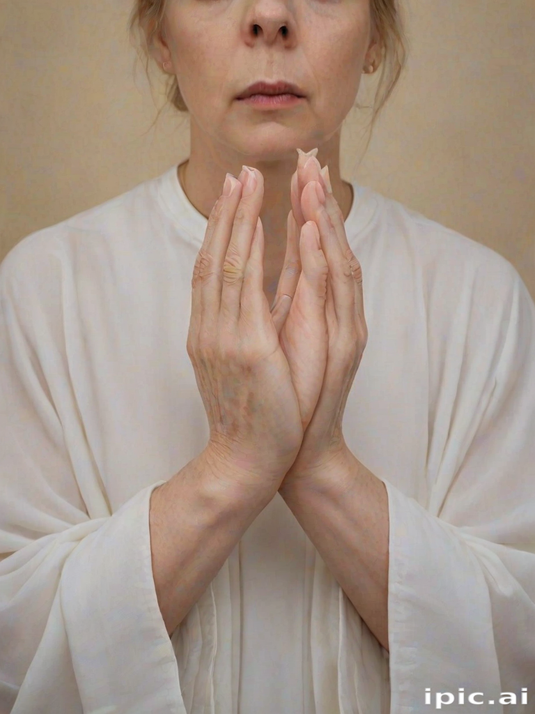 transparent prayer hands