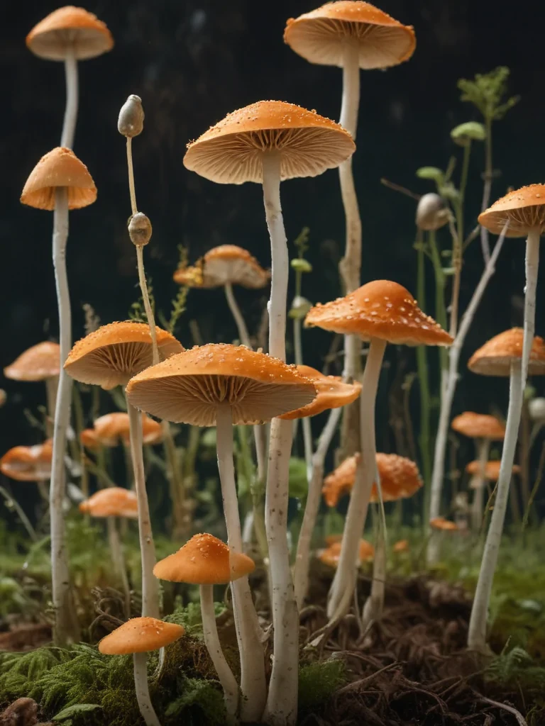 thin stemmed mushroom