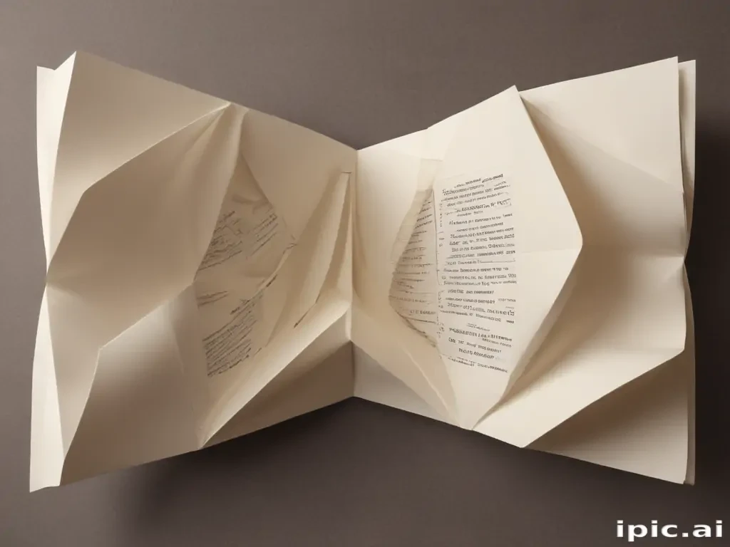 folded paper png