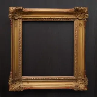 wooden picture frame png