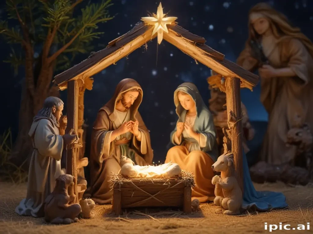 merry christmas nativity images free
