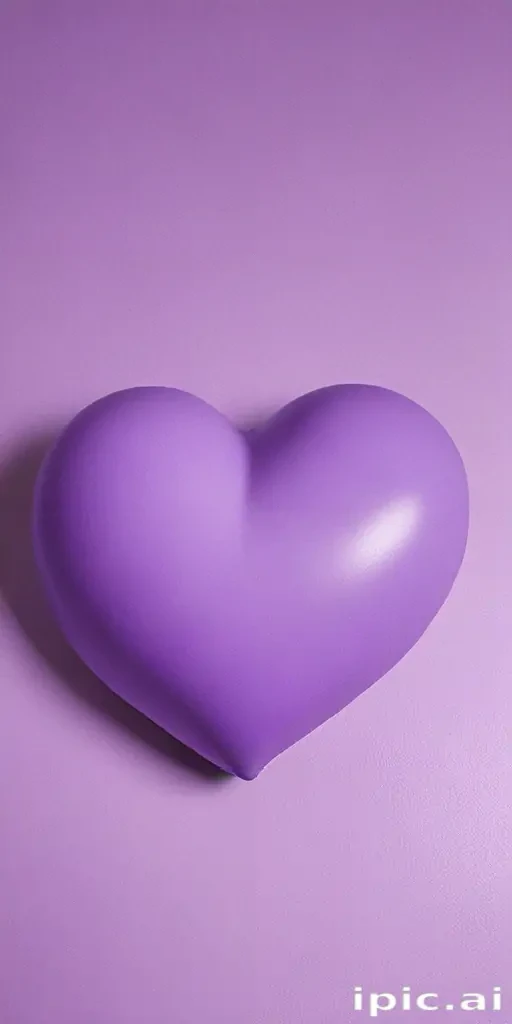 purple aesthetic heart