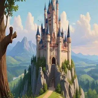 castle in cartoon