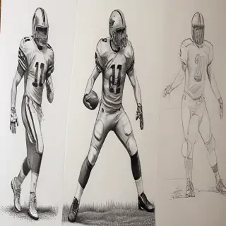 football drawing