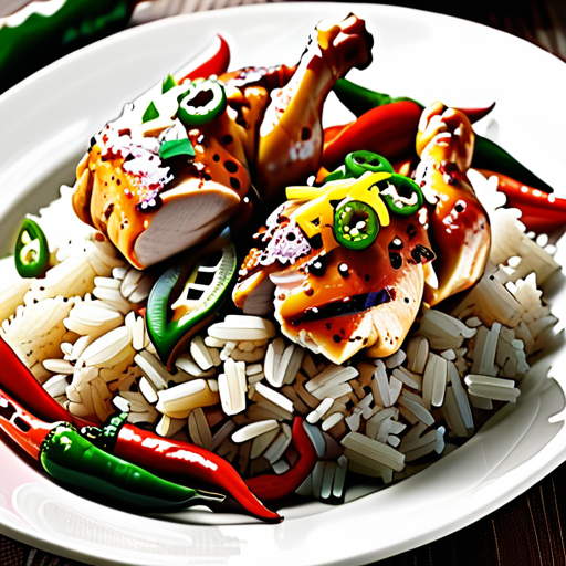 chicken with rice and peppers