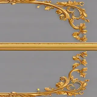 gold border transparent