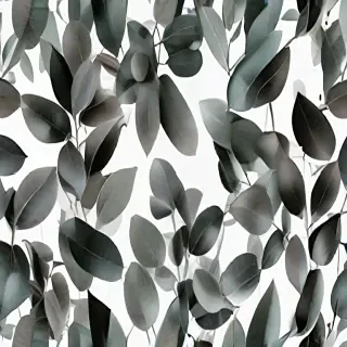 eucalyptus clipart black and white