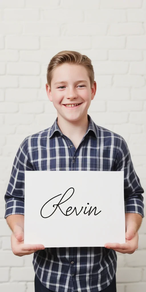 kevin in cursive