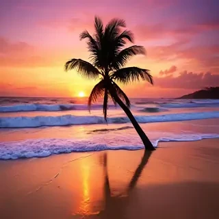 sunset wallpaper beach