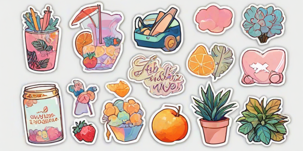 transparent aesthetic stickers