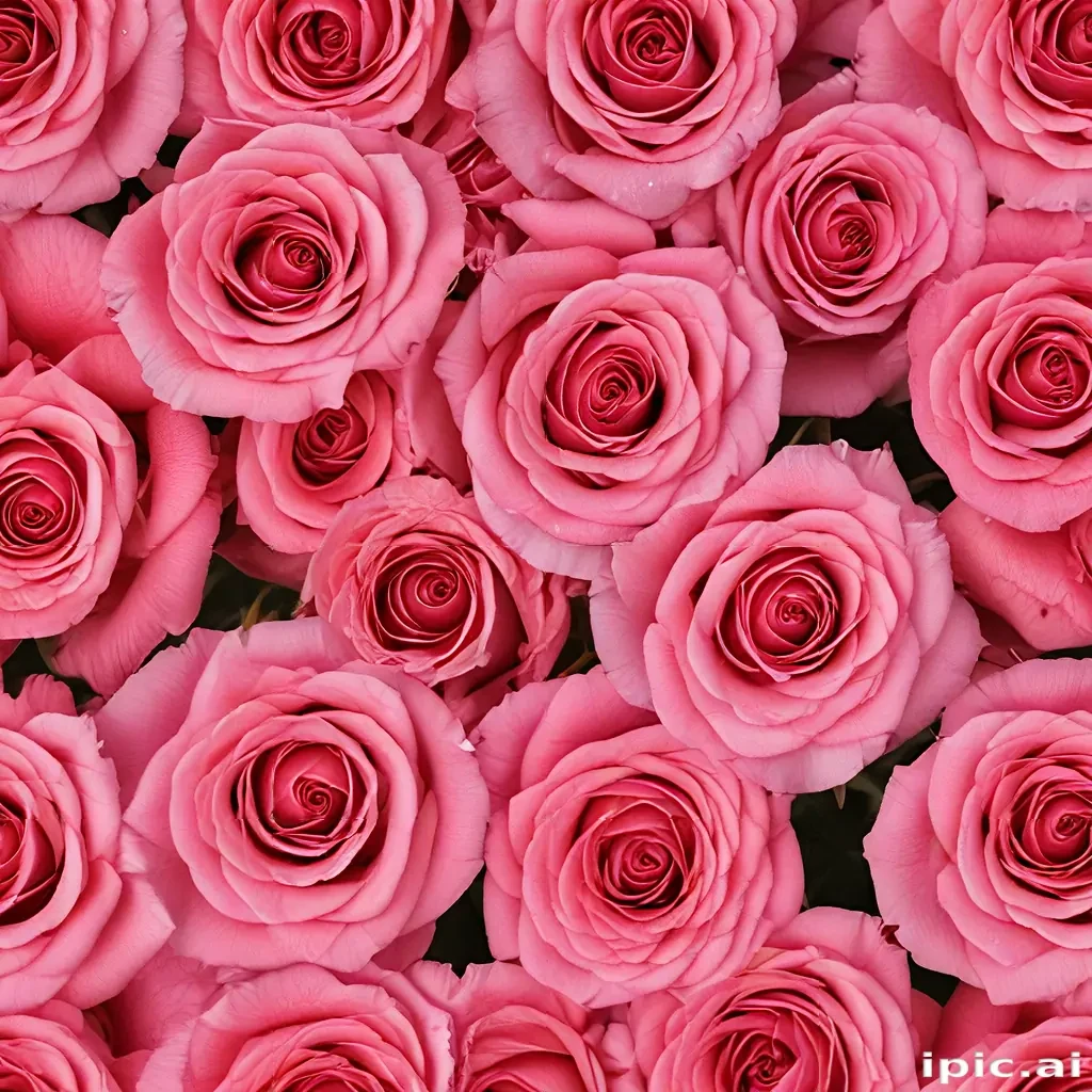 A Beautiful Arrangement of Vibrant Pink Roses in Full Bloom.